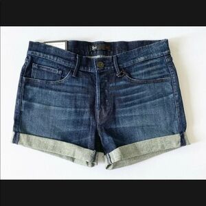 3x1 Denim Boyfriend Cuffed Denim Shorts Cyrus Wash